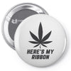 Support Melanoma Cancer Awareness With A Black Cannabis Leaf Pin-back button