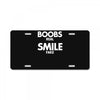 boobs real smile fake License Plate