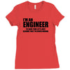 engineer funny t shirt engineers are never wrong t shirt shirt funny t Ladies Fitted T-Shirt