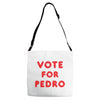 vote for pedro Adjustable Strap Totes