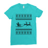 ugly santa claus Ladies Fitted T-Shirt