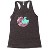 japanese pastel kawaii anime meme surf beach wave Racerback Tank