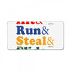 Hit Run Steal  Slide License Plate