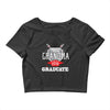 [granma name]proud grandma graduate 2018. Crop Top