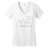 Mountains and Sun Women's V-Neck T-Shirt
