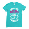 I Have A Pretty Daughter Gun A Shovel And An Alibi Ladies Fitted T-Shirt