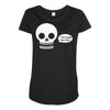i live inside your face skull Maternity Scoop Neck T-shirt
