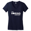 the boring company elon musk Women's V-Neck T-Shirt