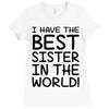 sister joke Ladies Fitted T-Shirt