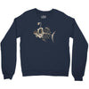 animal fishing tee graphic Crewneck Sweatshirt
