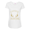 i'd rather be hunting deer antlers ammo hunt gear merica cool Maternity Scoop Neck T-shirt