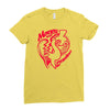 money over emotion Ladies Fitted T-Shirt