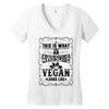 Awesome Vegan Women's V-Neck T-Shirt