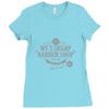 my t sharp barber shop Ladies Fitted T-Shirt
