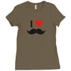 i love mustache Ladies Fitted T-Shirt