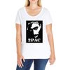 2pac (1) Ladies Curvy T-Shirt