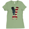 jake paul x american flag Ladies Fitted T-Shirt