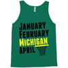 January February Michigan April - March Madness Basketball Tank Top