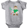 breaking bricks Baby Bodysuit