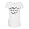 still talking light Maternity Scoop Neck T-shirt