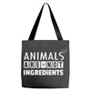 Animals Are Not Ingredients Tote Bags