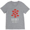 nanny was here V-Neck Tee