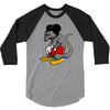 mickey rat 3/4 Sleeve Shirt