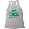 everyone loves an irish boy Racerback Tank