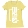 v2 eat sleep run Ladies Fitted T-Shirt