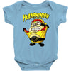 hulkaminion   yellow outfit Baby Onesie