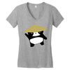 panda2 Women's V-Neck T-Shirt