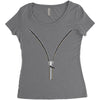 SAY SOMTHING Women's Triblend Scoop T-shirt