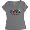 hello avengers Women's Triblend Scoop T-shirt