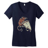 pizza rat Women's V-Neck T-Shirt