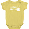 vacation alpaca bag animal humor funny Baby Bodysuit