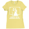 pixel wedding under new management Ladies Fitted T-Shirt