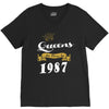 queens are born in 1987 V-Neck Tee
