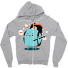 pluto is on vacations Zipper Hoodie