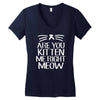 are you kitten me Women's V-Neck T-Shirt