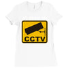 as seen on cctv chav rude,funny,cool,modern,fun Ladies Fitted T-Shirt