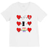 ls lesbian full heart V-Neck Tee