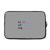 practice your texting Laptop sleeve