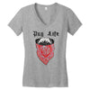 pug life Women's V-Neck T-Shirt