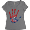 july 4 Women's Triblend Scoop T-shirt