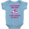 rescued some wine Baby Onesie