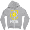 super secret police Zipper Hoodie