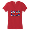 skinhead union jack, ideal birthday gift or present Women's V-Neck T-Shirt