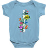 Pride Floral LGBT Colors Baby Bodysuit