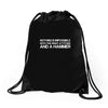 nothing is impossible with a hammer Drawstring Bags