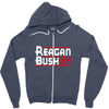 reagan bush '84 Zipper Hoodie